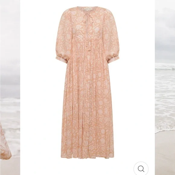 Kyra maxi dress in apricot blush - Picture 2 of 9
